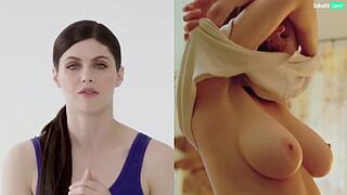 SekushiLover - Big Tits Celebrities Clothed vs Unclothed: Part 1