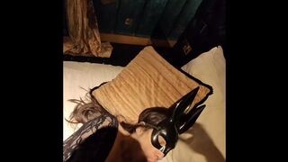 Dirty slut wife fucks her boss in hotel dressed as a bunny