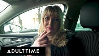 ADULT TIME - British GILF Picked Up For Hard Rough Fuck By Eastern European Nikki Nuttz! POV Fuck!